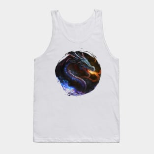 Angry dragon with red eyes Tank Top